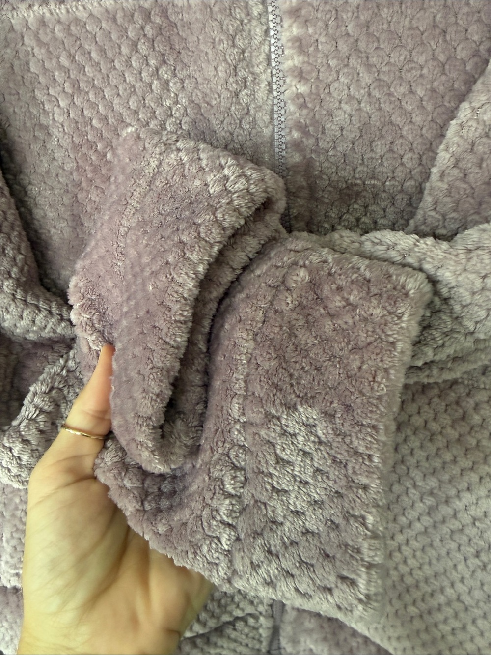 Free Country Women’s XL Plush Zip-Up Jacket in light purple - Picture 5 of 5